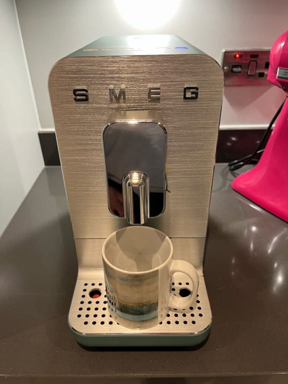 Smeg BCC13EGMUK Bean to Cup Coffee Machine, Emerald Green