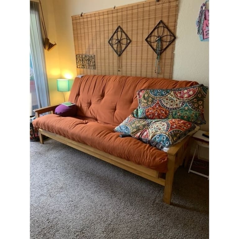 Somette Queensize Wood Futon Frame (Mattress not included) On Sale