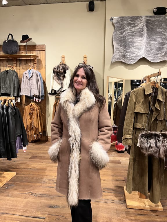 Customer Image Captioned: Chantal Coat