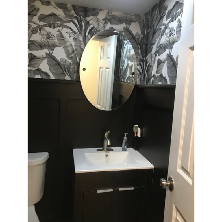 Frameless Oval Tilt Wall Mirror with Beveled Edge, Washington Square