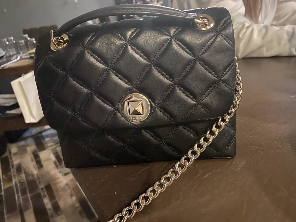 New Kate Spade $429 Black Quilted Leather NATALIA Flap Shoulder Bag Pu –  Annie's Unique Accessories