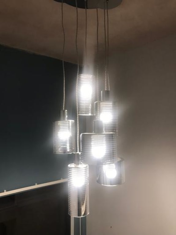 John Lewis Pluto 6 Pendant Cluster Ceiling Light Smoke