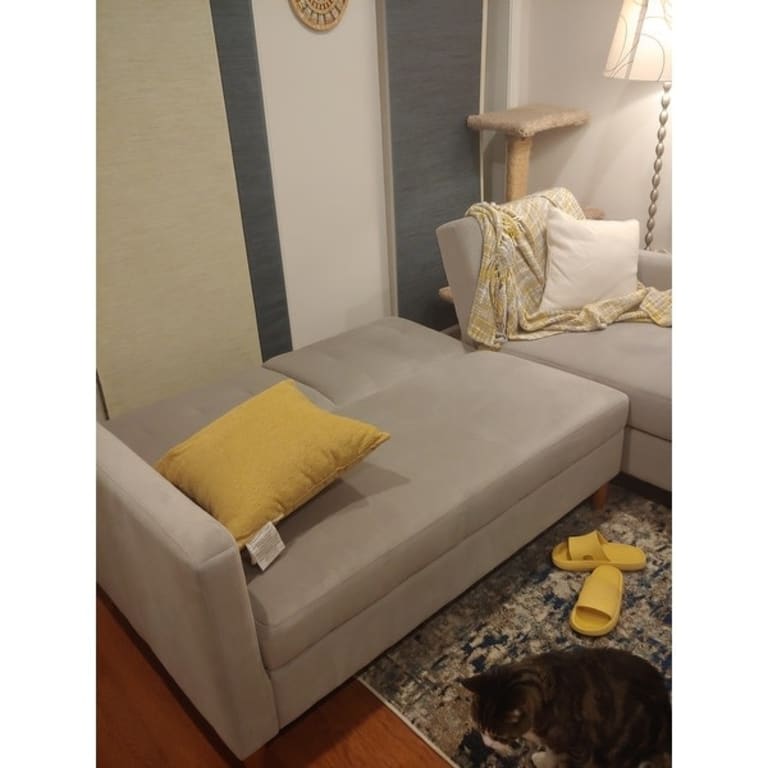 DHP Hartford Chenille Storage Sectional Futon On Sale Bed Bath