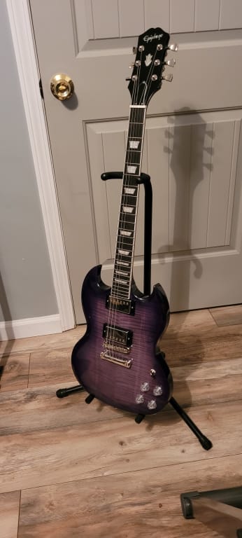 Epiphone SG Modern Figured Electric Guitar Purple Burst Epiphone SG Modern Figured Electric Guitar Purple Burst