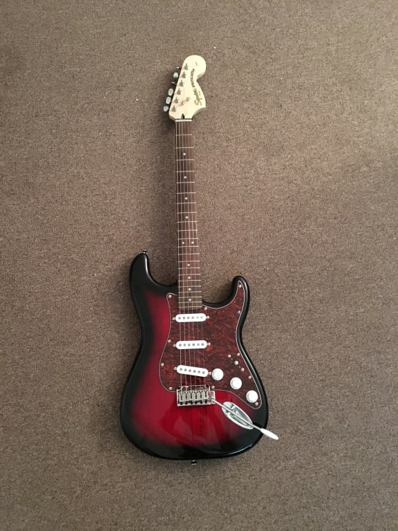 Squier Standard Stratocaster Electric Guitar Satin Black Rosewood