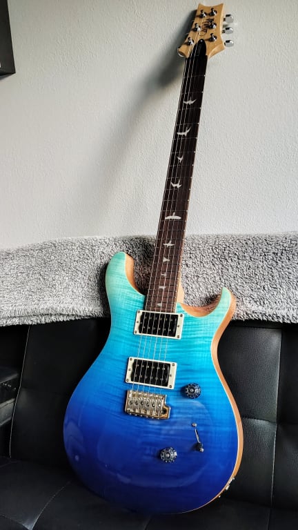 PRS SE Custom 24 Electric Guitar-Sapphire Fade