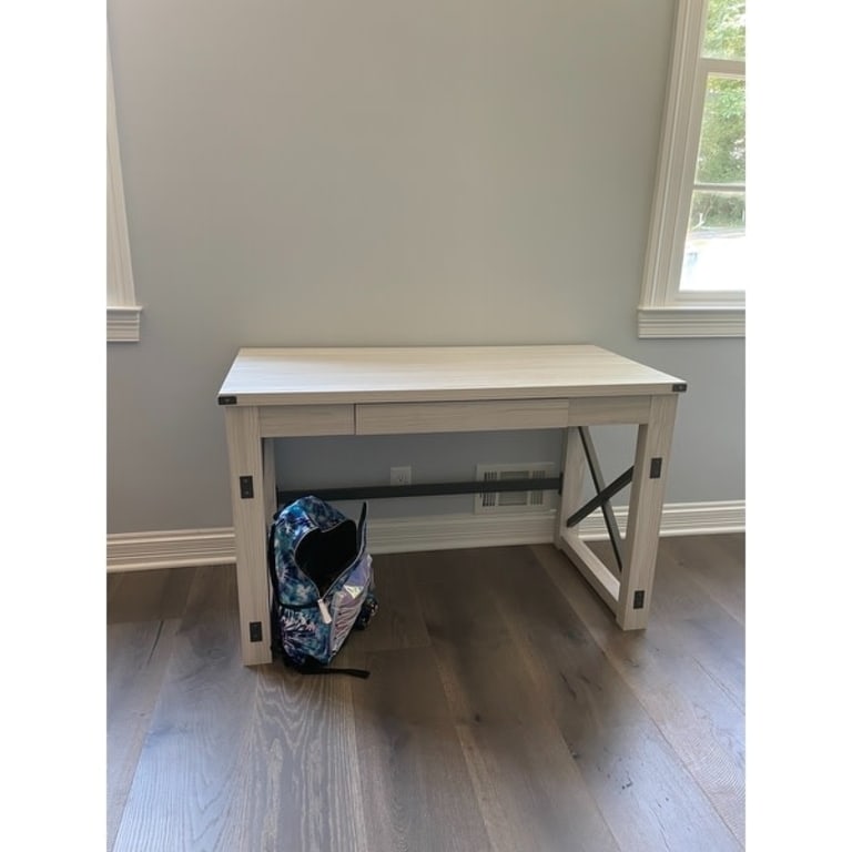 Bayflynn Whitewash Home Office Desk - Bed Bath & Beyond - 34071547