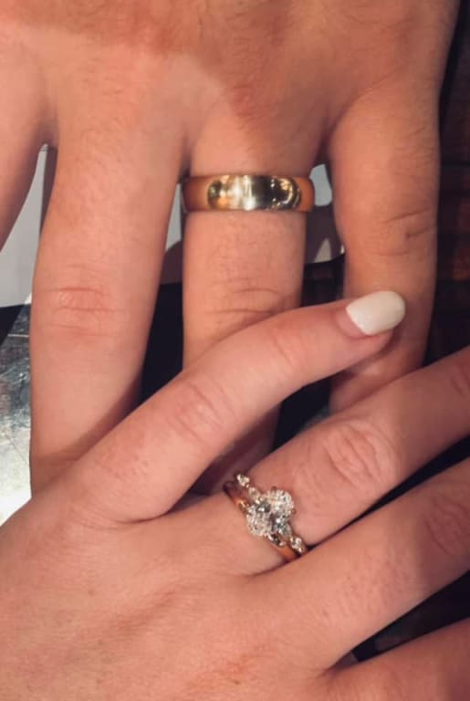 Marquise and Round Diamond Ring Petite Versailles Brilliant Earth