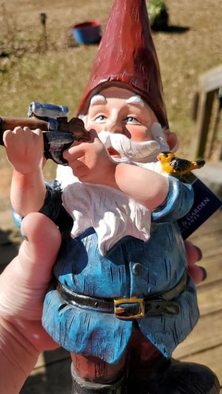 Alpine Gnome Gartenstatue 30,5cm - Faltende Hände Gartenzwerg Aus Polyresin