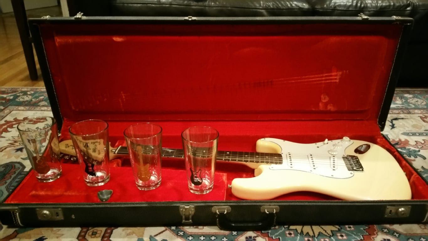Guitar Glasses - Set of 4 from Uncommon Goods. Customer submitted image.