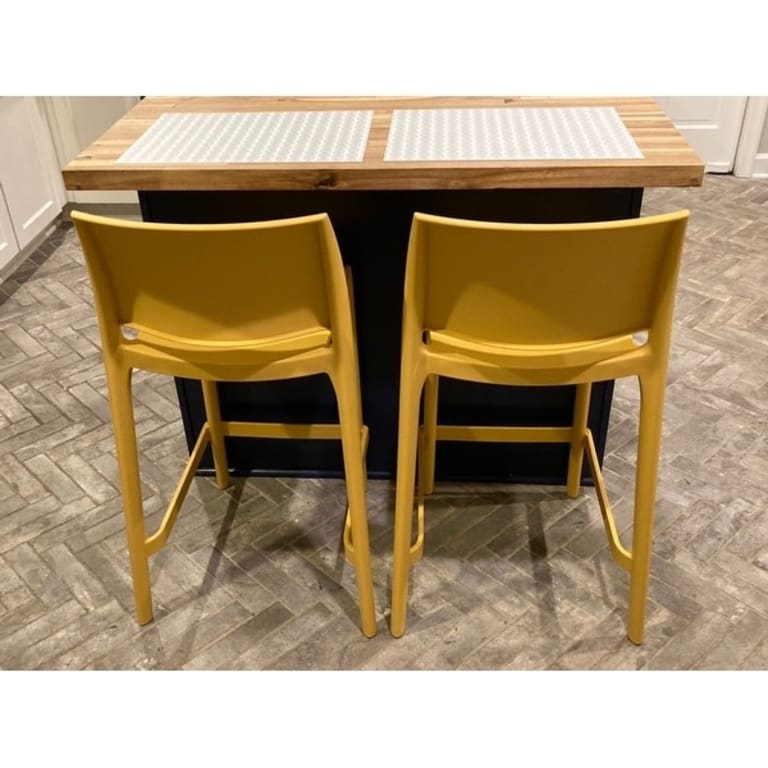 Sensilla Resin Stackable Counterheight Bar Stools, Set of 2 Bed Bath & Beyond 32183988