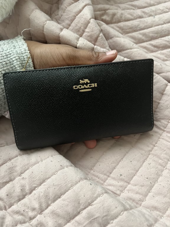 COACH® | Slim Zip Wallet With Penguin Print