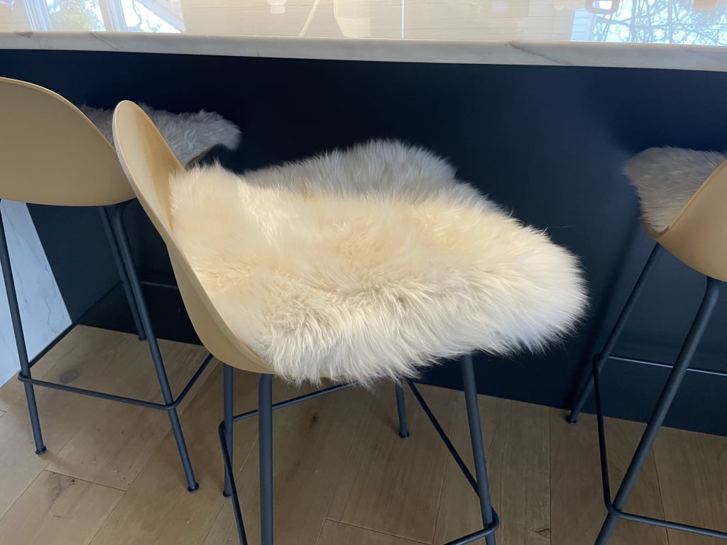 15" x 15" Australian Sheepskin Chair Cushion Overland