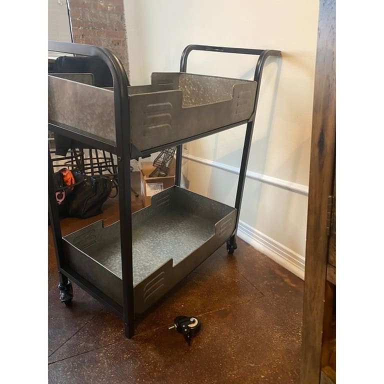 Elixir Rustic Metal Bar Cart - N/A - Bed Bath & Beyond - 27588635