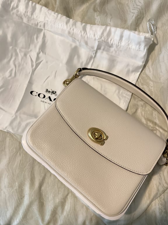 COACH Polished Pebbled Leather Cassie Crossbody 19 - Macy's