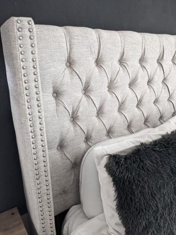 Madison Park Baldwin Upholstered Headboard On Sale Bed Bath