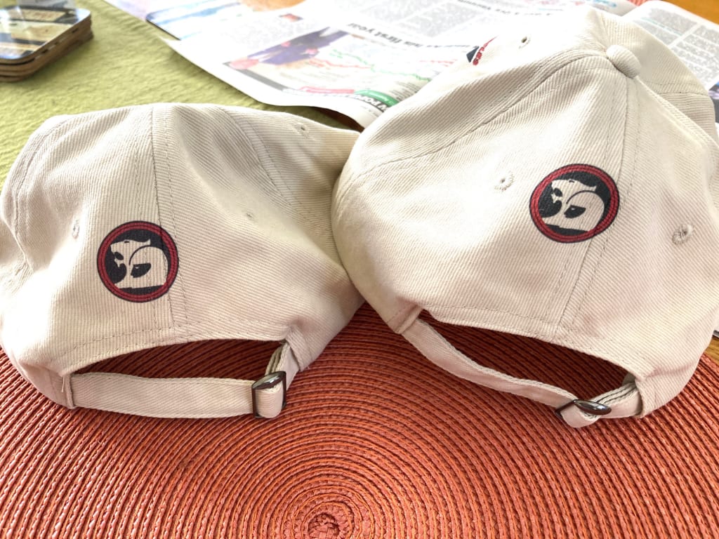 I now have 2 hats that the logo is not central