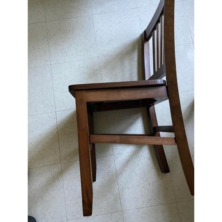 Perrone 3Pc Dining Set, Drop Leaf Table & 2 Slat Back Chairs Bed