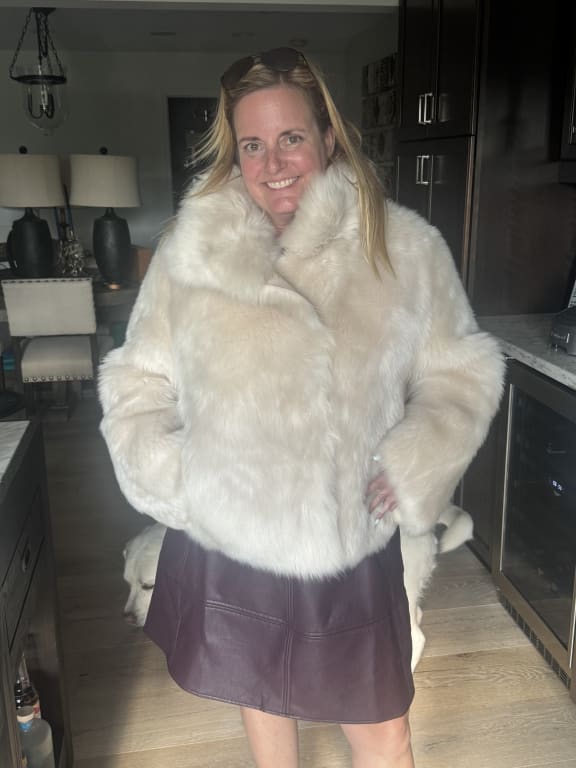 Customer Image Captioned: Shearling side