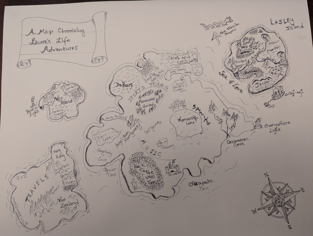 Your Life Story Mapmaking Class from Uncommon Goods. Customer submitted image.