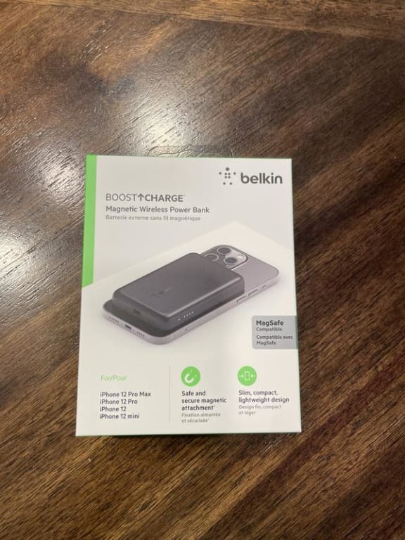 Belkin 2.5K Magnetic Wireless Power Bank for iPhone 12, 13 & 14, Black