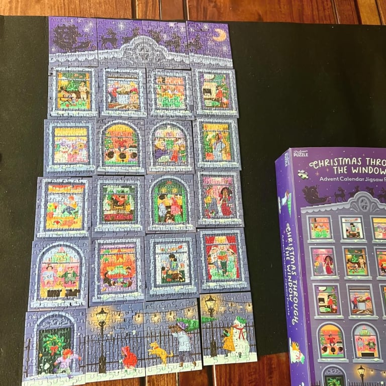 Through the Window Puzzle Advent Calendar from Uncommon Goods. Customer submitted image.