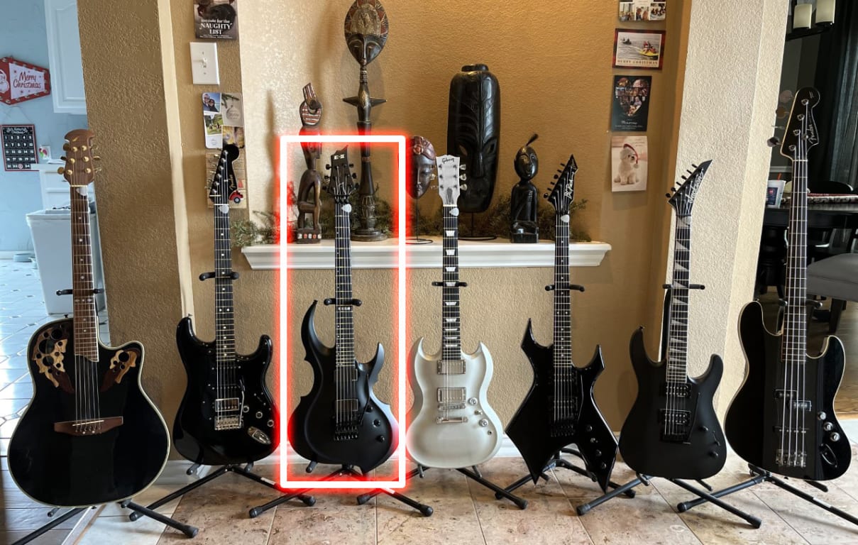 ESP E-II FRX Electric Guitar Black Satin | Guitar Center
