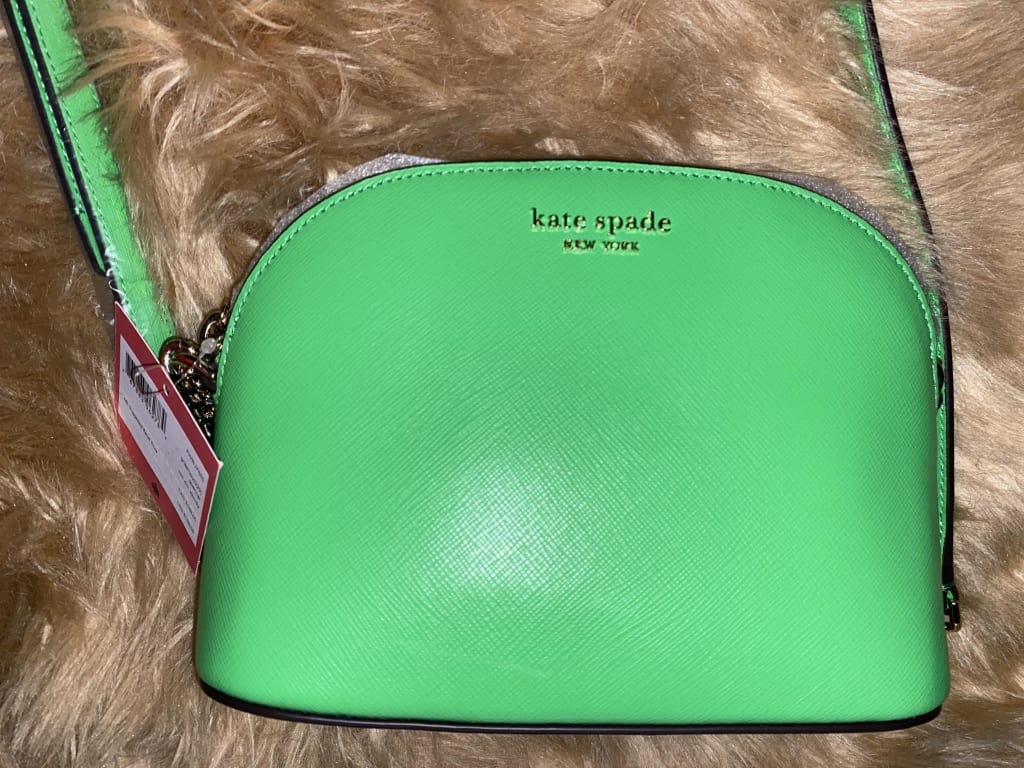 Kate Spade Green Leather Spencer Zip Crossbody Bag Kate Spade