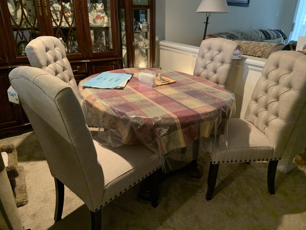 Amina Ivory Tufted Upholstered Wood Dining Chair