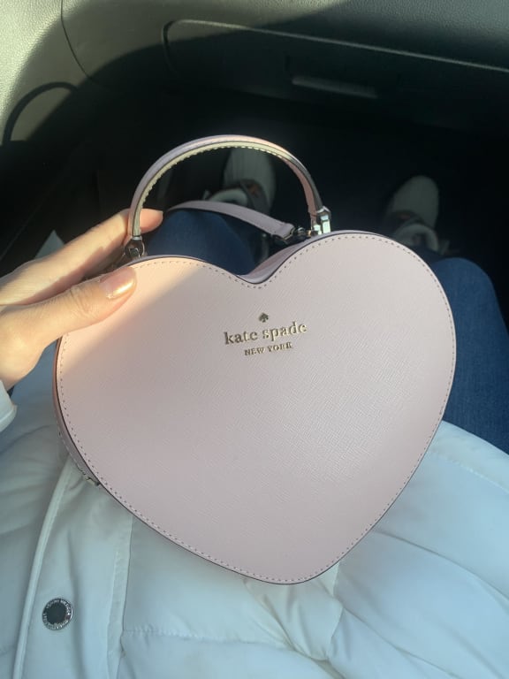 Kate Spade New York Love Shack Heart Purse (Chalk Pink): Handbags