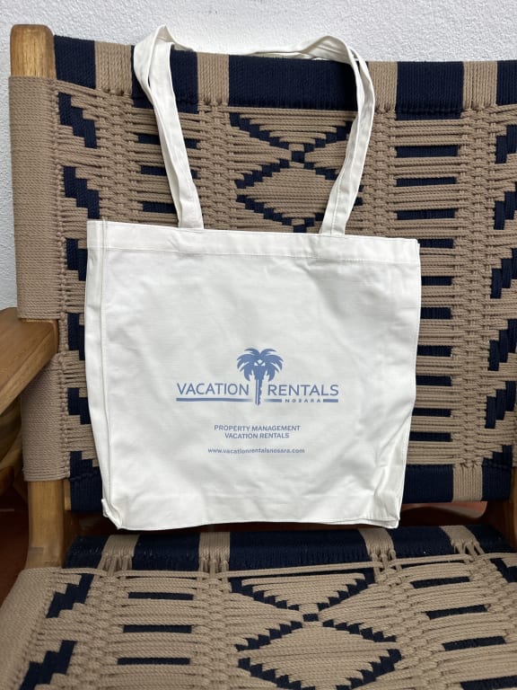 VistaPrint Two-Tone Zip Cotton Tote Bag