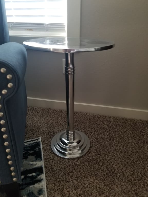 Providence Accent Table, Silver