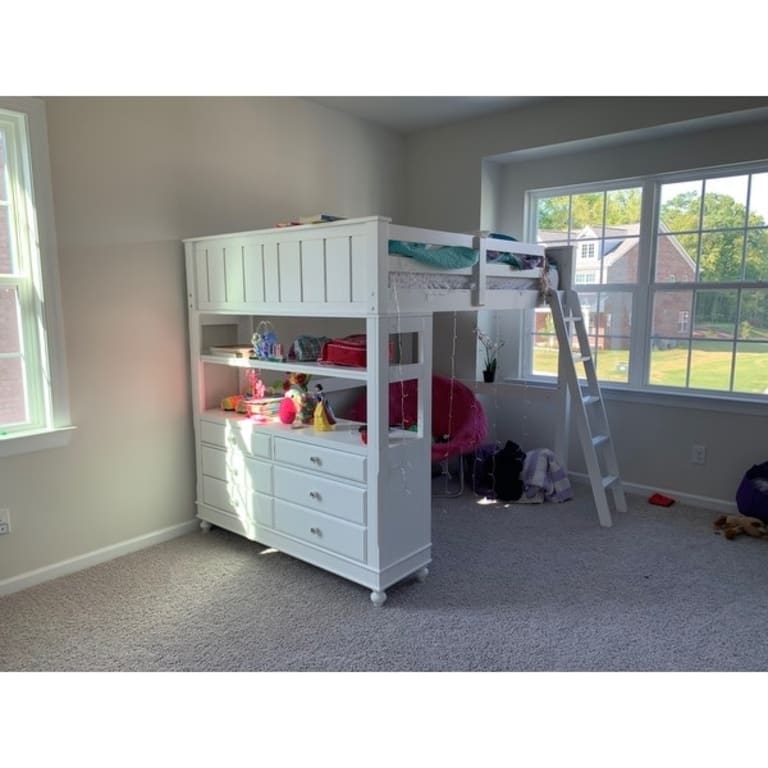 Hillsdale Kids and Teen Lake House Full Loft Bunk Bed Bed Bath