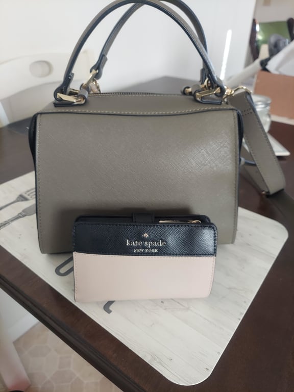 Kate Spade Staci Medium Satchel & Bifold Wallet Set Tan - $315 (42% Off  Retail) - From Alina