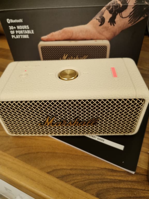 Marshall Emberton II Portable Bluetooth Speaker, Cream Marshall Emberton II Portable Bluetooth Speaker, Cream