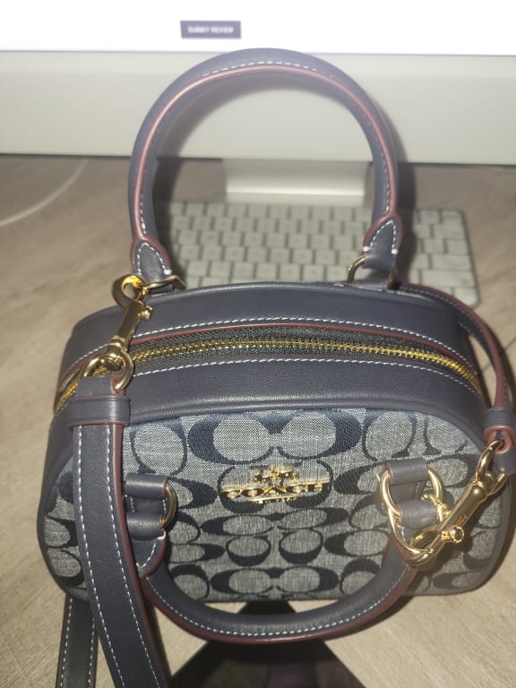 Coach CH140 Sydney Satchel In Signature Chambray IN Denim Multi