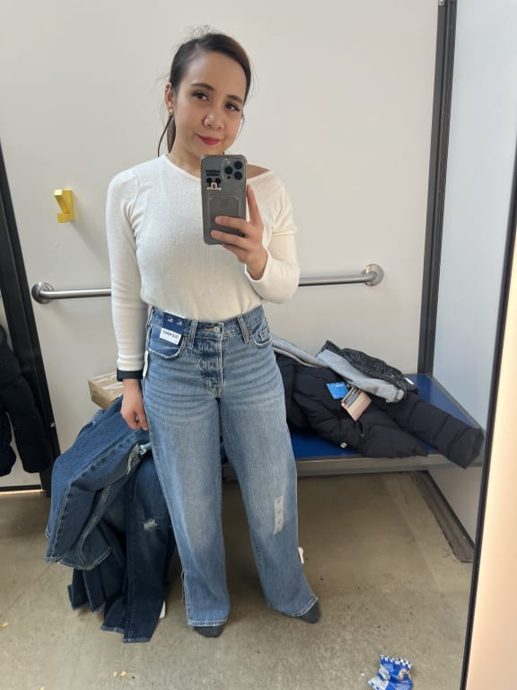 High-Waisted OG Loose Side-Slit Jeans