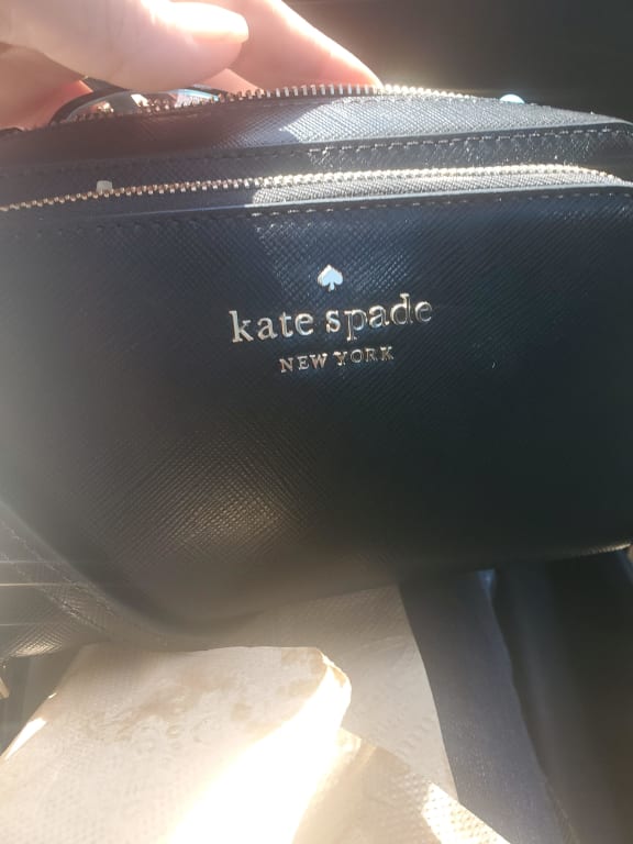 kate+spade+new+york+Staci+Dual+Zip+Around+Crossbody+Leather+Bag+-+Black+%28WLR00410%29  for sale online