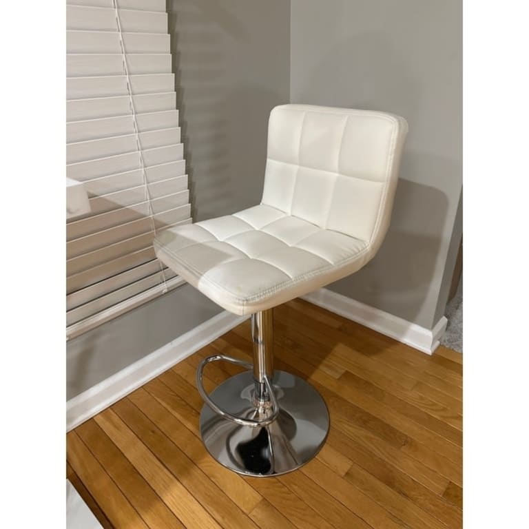 Adjustable Armless Swivel Bar Stools, Set of 2, New main image 1