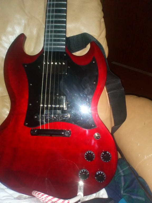 ギター Gibson SG 7_Body_Left_Front_NA-