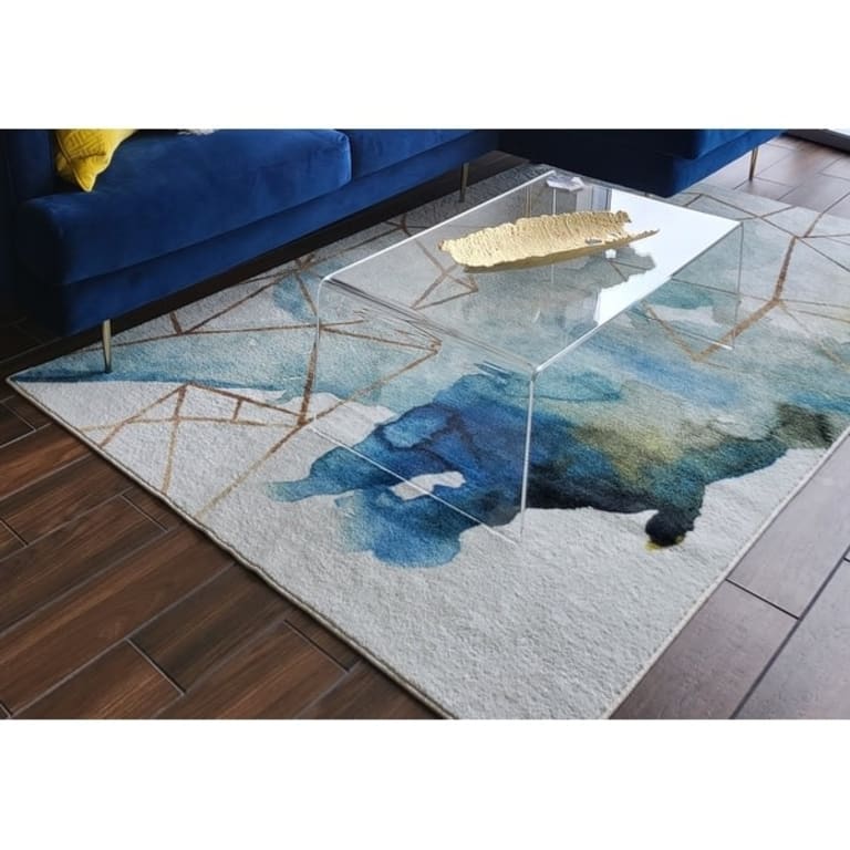 Mohawk Home Cognition Watercolor Abstract Geometric Area Rug On Sale
