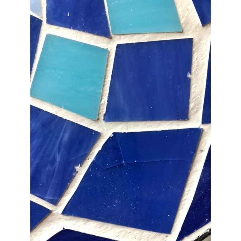 Azure Outdoor Round Tile Side Table/ Planter by Christopher Knight Home Bed Bath & Beyond