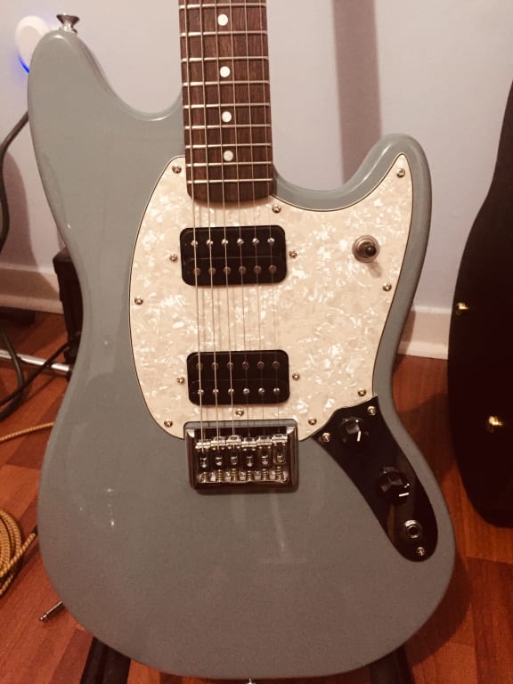 Squier Bullet Mustang HH Electric Guitar Sonic Gray | Guitar Center