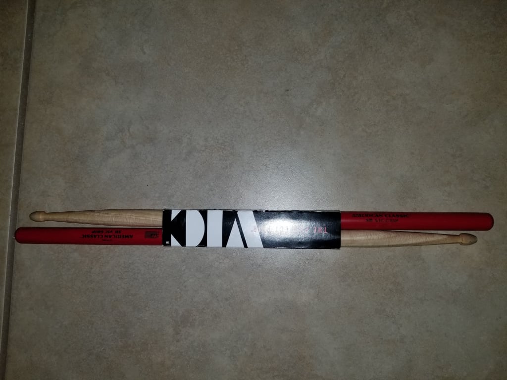 4 Paar Vic Firth 7A Black American Classic USA Hickory Drumsticks