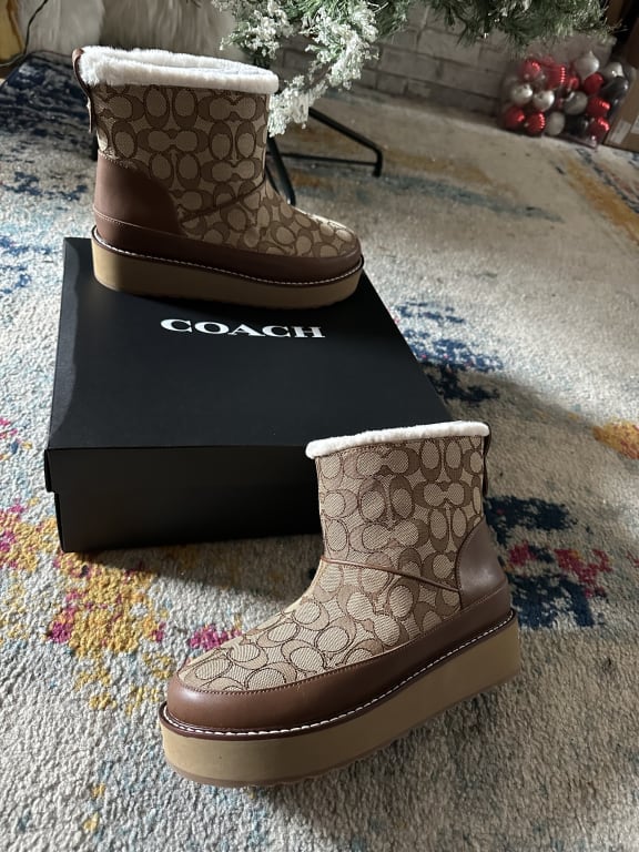 COACH® | Indi Bootie In Signature Jacquard