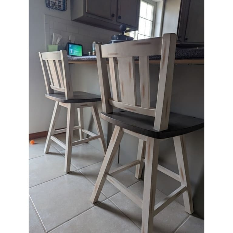 Roux Swivel Counter Height Barstool (Set of 2) On Sale Bed Bath