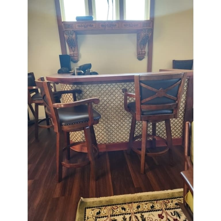 Broadmoor Wood Extra Tall Swivel Barstool On Sale Bed Bath & Beyond