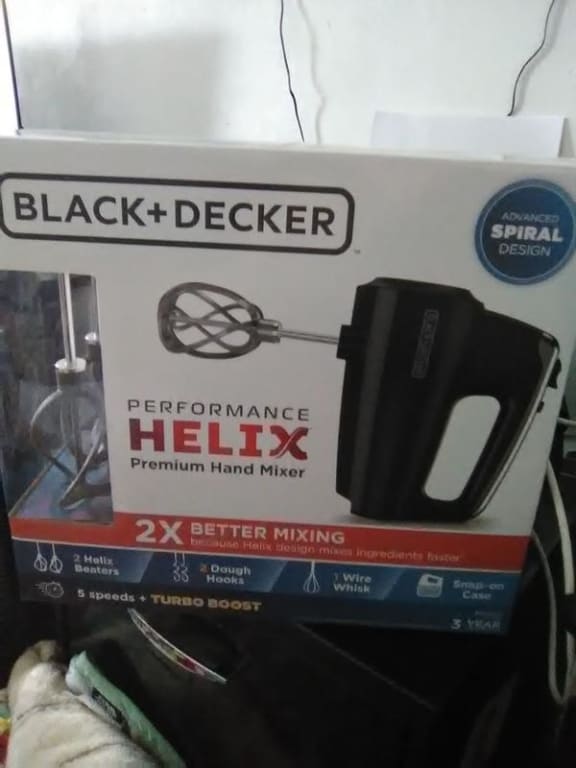 Performance Helix Premium Black Hand Mixer