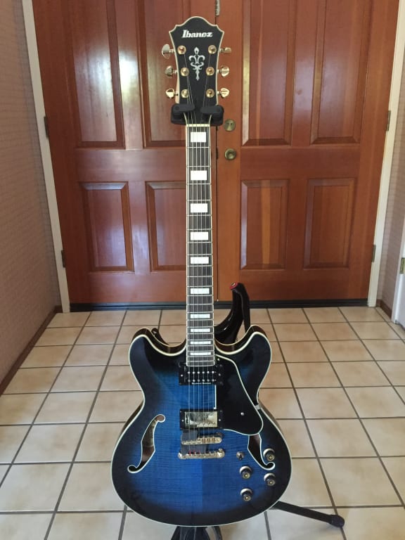 Ibanez Artcore AS93 Electric Guitar Transparent Black | Guitar Center