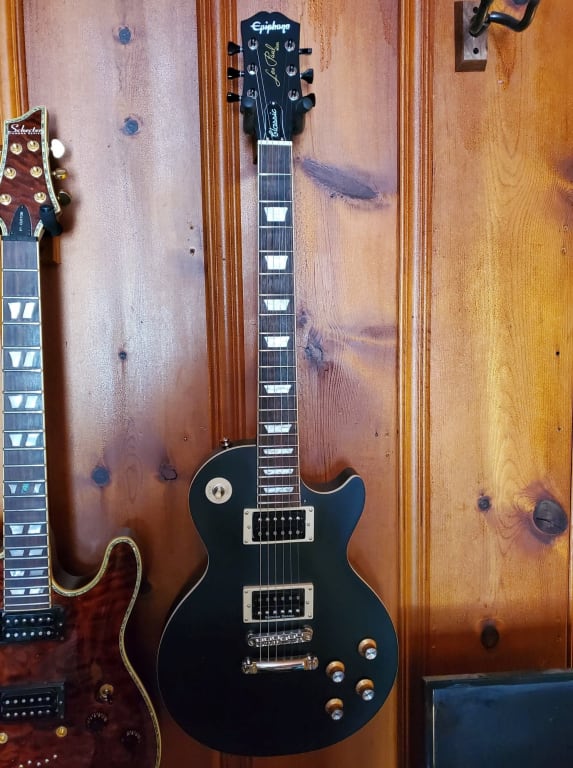 Epiphone Les Paul Classic Worn Electric Guitar Worn Ebony | Guitar